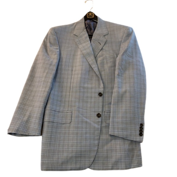 Oxxford Clothes Other - OXXFORD CLOTHES Blazer (44, Blue [Glen Check], Wool)